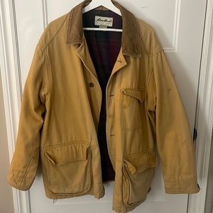 Beige Eddie Bauer work jacket
